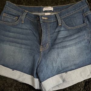 Judy Blue dark washed jean shorts